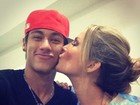 Neymar ganha beijo de Claudia Leitte