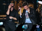 Mistura inusitada: Michel Teló canta com Pitbull em São Paulo