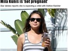 'Não estou grávida', diz Mila Kunis a jornal