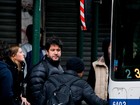 Após passagem de Sandy, Murilo Benício pega ônibus em Nova York 