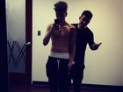 Sensualizando! Justin Bieber mostra a cueca durante ensaio de dança