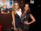 Ex-BBBs Monique e Kelly curtem festa em São Paulo