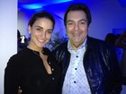 Ex-BBB Laisa e Fausto Silva se encontram no show de Roberto Carlos