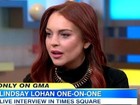 Lindsay Lohan diz não saber sobre meia-irmã em programa de TV. Será?