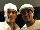 Neymar posa com Belo: ‘Esse é fera demais’