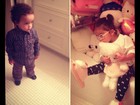 Mariah Carey posta fotos dos filhos gêmeos em rede social