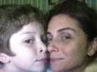 Giovanna Antonelli curte chamego com o filho: ‘Meu amorinho’