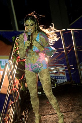 Alinne Rosa no carnaval de Salvador (Foto: Sércio Freitas / Ag Fred Pontes / Divulgação)