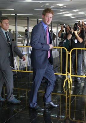 Príncipe Harry chega ao Rio de Janeiro (Foto: Felipe Panfili/Ag News)