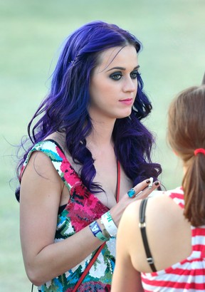 Katy Perry no terceiro dia do festival de música Coachella em Índio, na Califórnia, nos EUA (Foto: Getty Images/ Agência)