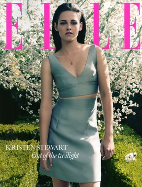 Kristen Stewart na edição de junho da 'Elle' inglesa (Foto: Elle UK)
