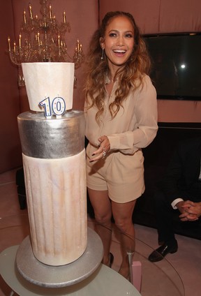 Jennifer Lopez lança perfume em Los Angeles, nos EUA (Foto: Getty Images/ Agência)
