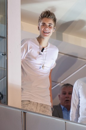 Justin Bieber participa de programa de televisão em Madri, na Espanha (Foto: Getty Images/ Agência)