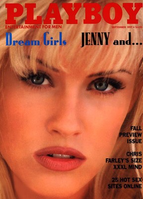 Jenny McCarthy na capa da Playboy em setembro de 1997 (Foto: Divulgação / Playboy)