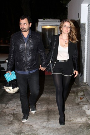 Leandra Leal com o namorado, Alê Youssef (Foto: Ag. News)