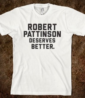 Camiseta a favor de Robert Pattinson (Foto: Reprodução/Skreened.com)