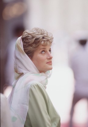 Lady Di em visita ao Egito em 1992 (Foto: Getty Images/Agência)
