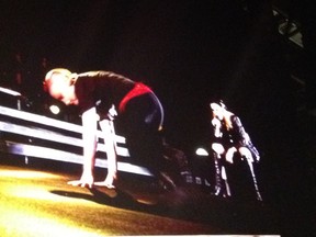 Rocco no show da mãe, Madonna, em São Paulo (Foto: EGO)