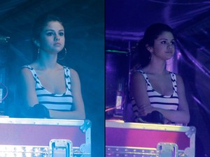 Selena Gomez assiste o show de Justin Bieber no Rio - 05/10/2011 (Foto: Felipe Panfili / AgNews)