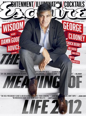 George Clooney na capa da "Esquire" (Foto: Reprodução)