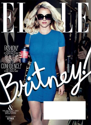 Britney Spears na capa da revista Elle Americana (Foto: Reprodução)