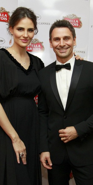 Fernanda Tavares e Murilo Rosa em Cannes (Foto: Felipe Panfili / AgNews)