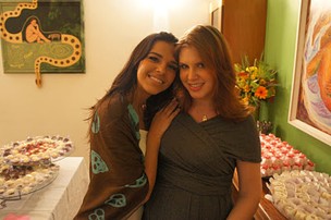 Mariana Rios vai ao chá de fraldas de Carolinie Figueiredo  (Foto: Reprodução/Blog)