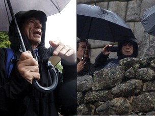 Mick Jagger no Machu Picchu (Foto: Reuters)