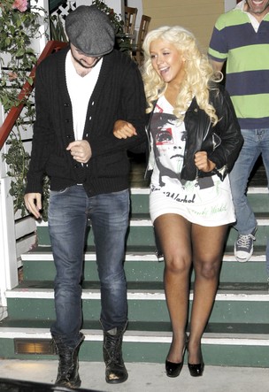 Christina Aguilera e o namorado, Matt Rutler (Foto: Brainpix)