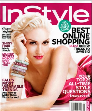 Gwen Stefani na capa da revista "In Style" (Foto: Reprodução / In Style)