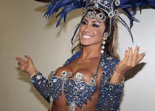 Jaque Khury grava vinheta de carnaval da Globo (Foto: Alessandra Gerzoschkowitz / EGO)