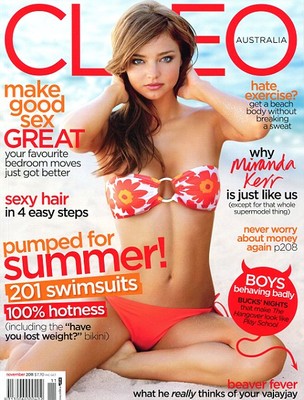 Miranda Kerr na capa da revista australiana 'Cleo' (Foto: Reprodução)