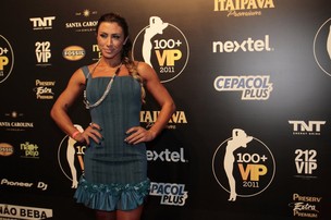 Jaqueline Khury na festa da revista 'VIP' no Rio (Foto: Isac Luz/ EGO)