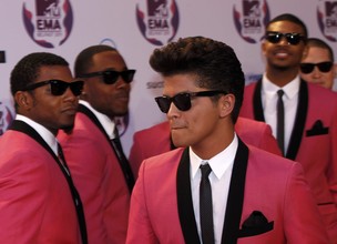Bruno Mars no Europe Music Awards em Belfast, Irlanda do Norte. (Foto: Reuters/ Agência)