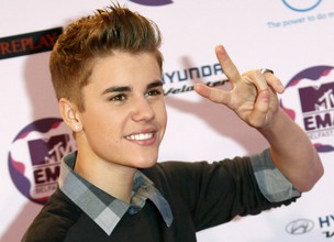 Justin Bieber no Europe Music Awards em Belfast, Irlanda do Norte. (Foto: Reuters/ Agência)
