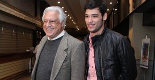Antônio Fagundes e o filho, Bruno (Foto: Felipe Assumpção / AgNews)