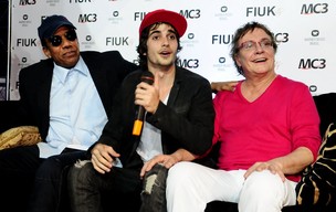 Jorge Benjor, Fiuk e Fábio Jr. no lançamento do CD ‘Sou eu’ em São Paulo (Foto: Francisco Cepeda/ Ag.News)