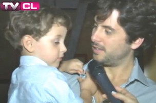 Davi e Márcio Pedreira nos bastidores na gravação de DVD de Claudia Leitte em Salvador (Foto: TVCL/ Reprodução)