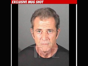 Mel Gibson em foto da ficha driminal (Foto: Reprodução/Reprodução)