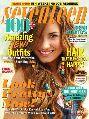 Demi Lovato na capa da revista Seventeen (Foto: Divulgação / Divulgação)