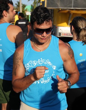 O ex-lutador Popó em evento em Salvador (Foto: Uran Rodrigues / Divulgação)