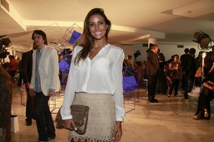  Flávia Sampaio no Fashion Business (Foto: Isac Luz / EGO)