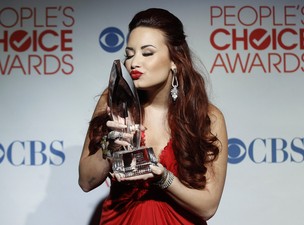 Demi Lovato no 'People's Choice Awards' em Los Angeles, nos Estados Unidos (Foto: Reuters/ Agência)