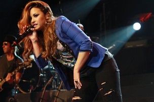 Demi Lovato faz show no City Bank Hall no RJ (Foto: Marcello Sá Barretto/Photo Rio News)
