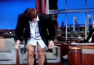Alec Baldwin no Late Show com David Letterman (Foto: Reprodução)