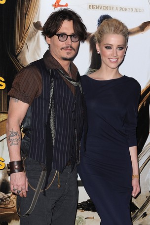 Johnny Depp e Amber Heard (Foto: Agência Getty Images)