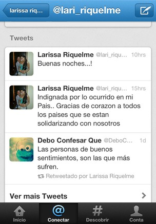 Larissa Riquelme comenta crise política no Paraguai (Foto: Reprodoção/Twitter)