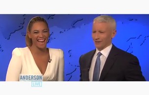 Beyoncé e Anderson Cooper (Foto: Reprodução)