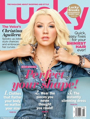Christina Aguilera na capa da 'Luck Magazine' (Foto: Robert Erdmann / Luck Magazine)