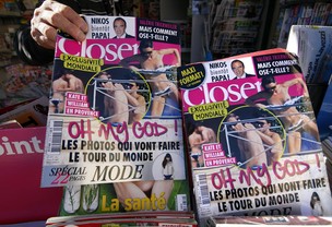 Capa da revista 'Closer', onde Kate Middleton aparece de topless (Foto: Reuters/Agência)
